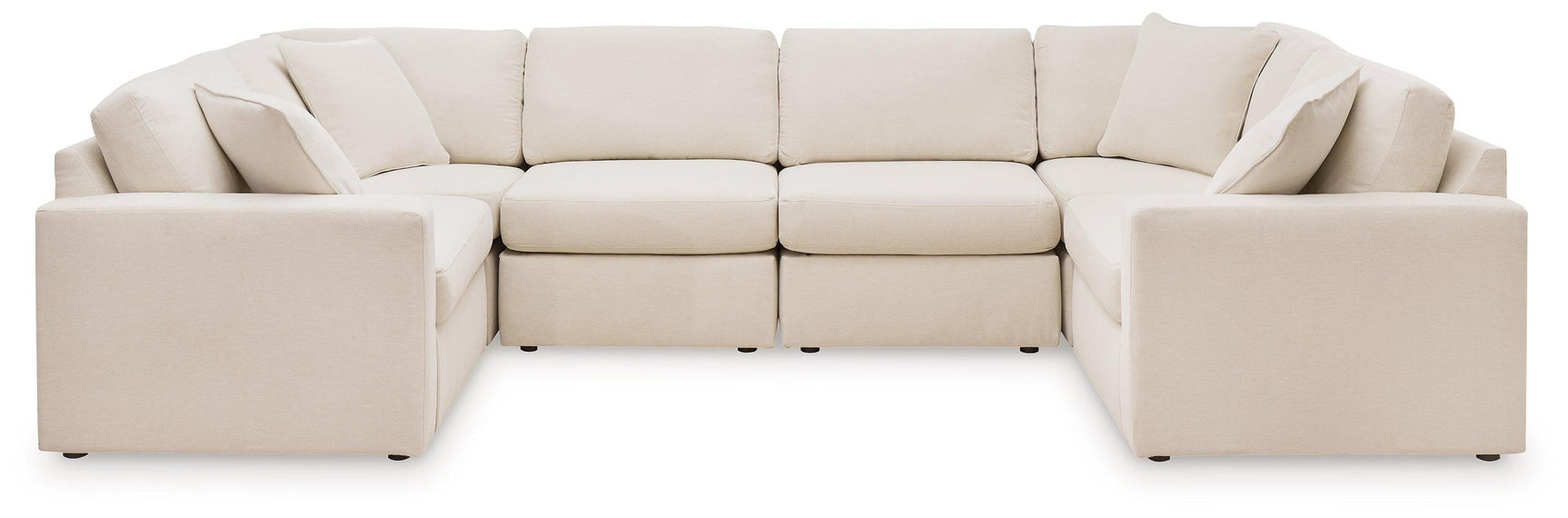 Pillar Oyster Peak 6-Piece Sectional With Ottoman