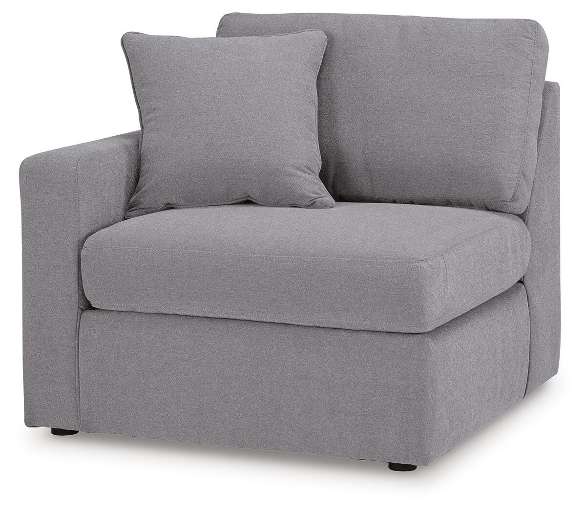 Modmax Granite Performance Fabric,Next-Gen Nuvella™ 5-Piece Sectional angled view