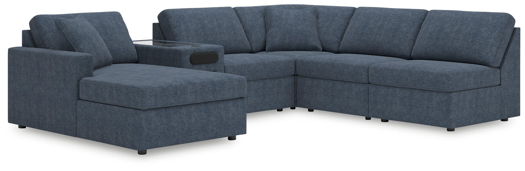 Modmax Ink Performance Fabric,Next-Gen Nuvella™ 6-Piece Sectional with Chaise