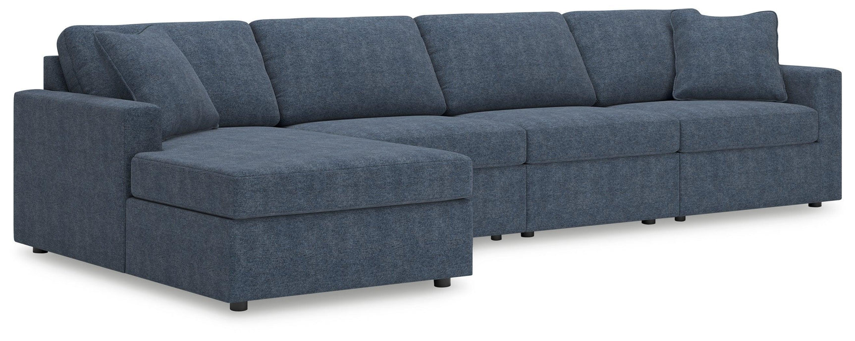 Modmax Ink Performance Fabric,Next-Gen Nuvella™ 4-Piece Sectional with Chaise