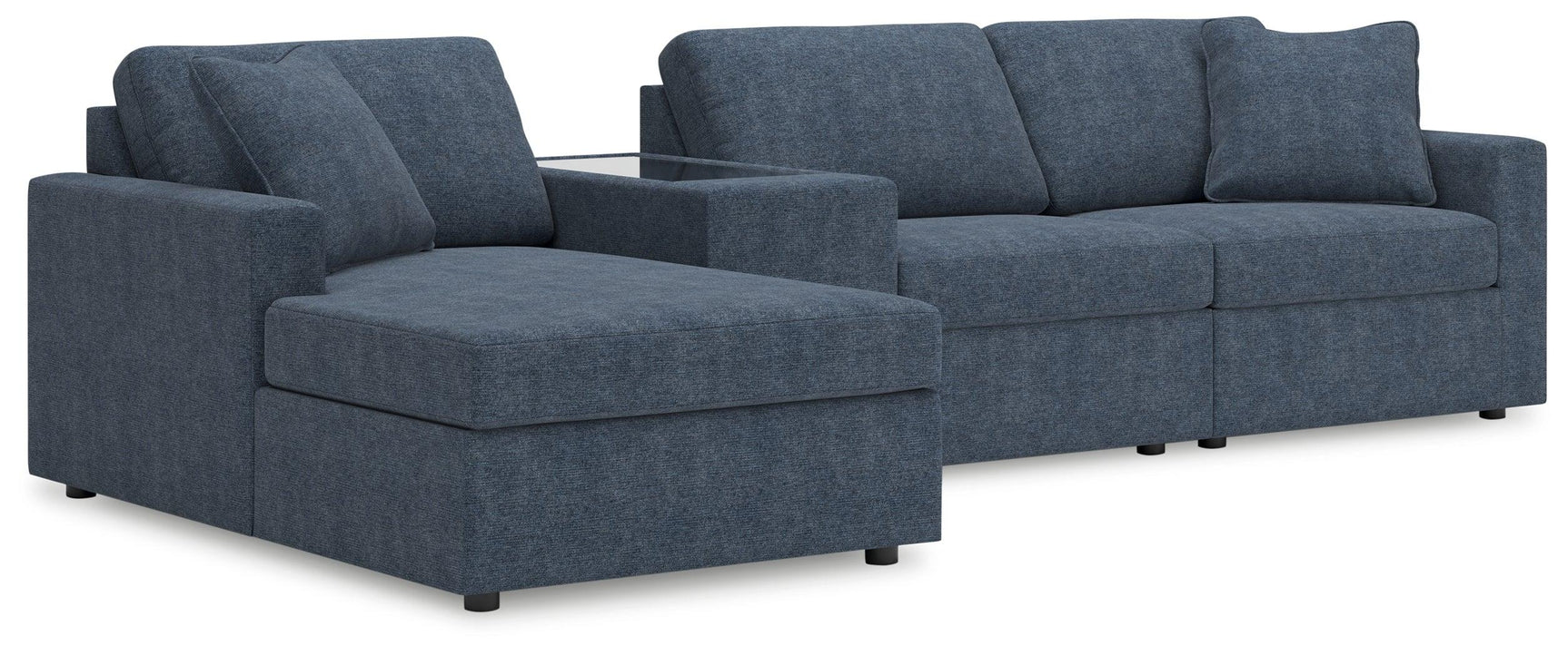 Modmax Ink Performance Fabric,Next-Gen Nuvella™ 4-Piece Sectional with Chaise