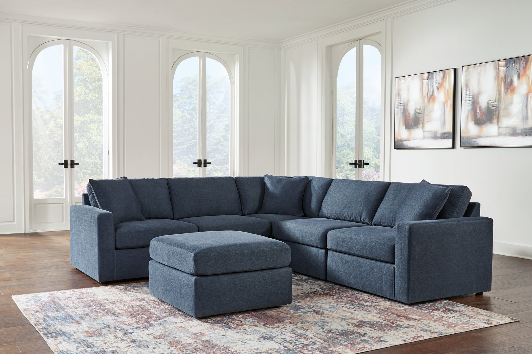 Modmax Ink 5-Piece Sectional with Ottoman