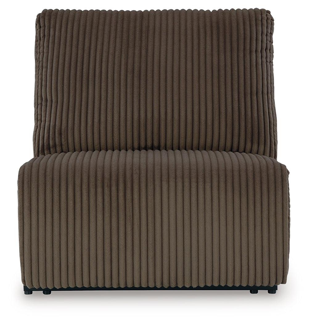 Top Tier Chocolate Velvet 4-Piece Reclining Sectional with Chaise