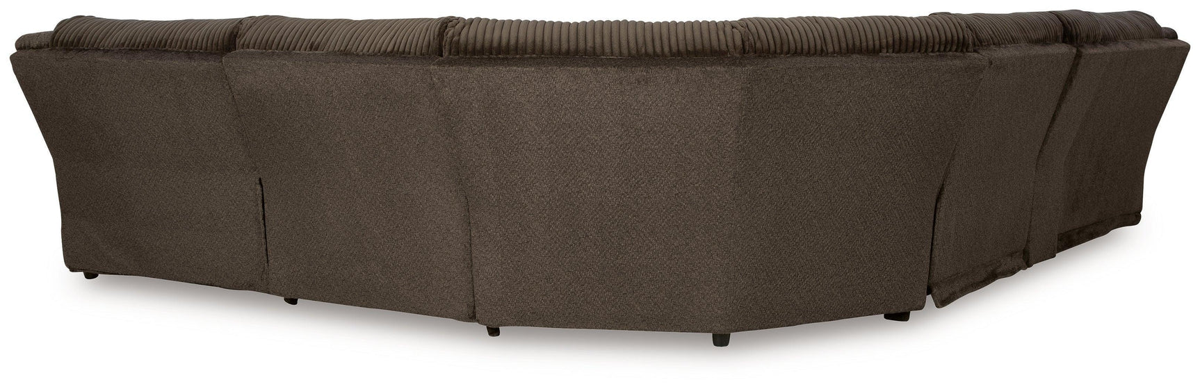 Top Tier Chocolate Velvet 6-Piece Reclining Sectional with Chaise