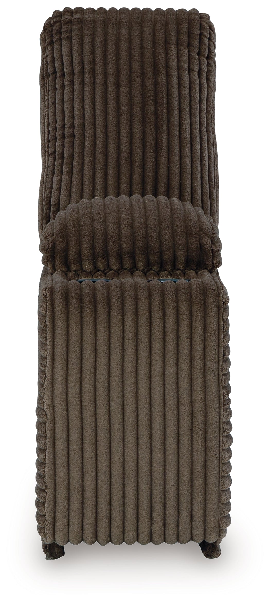 Top Tier Chocolate Velvet 4-Piece Reclining Sectional with Chaise