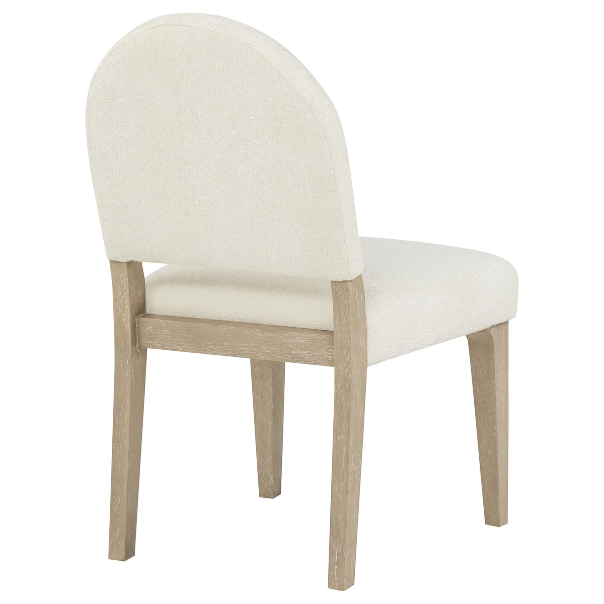 Lucaire Curved High Back Upholstered Dining Chair Cream Set of 2 — product image 8
