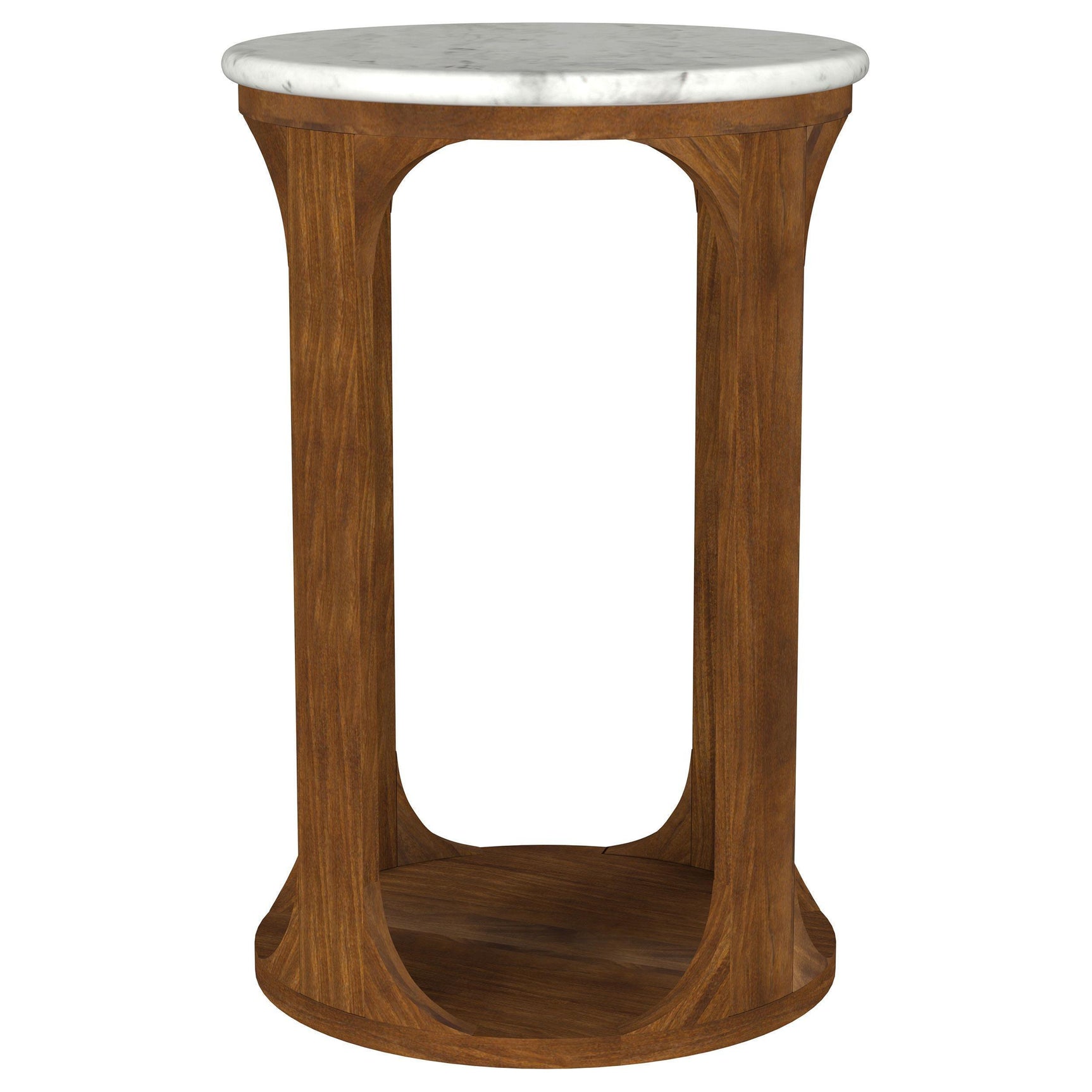 Komas Brown Marble Side Table