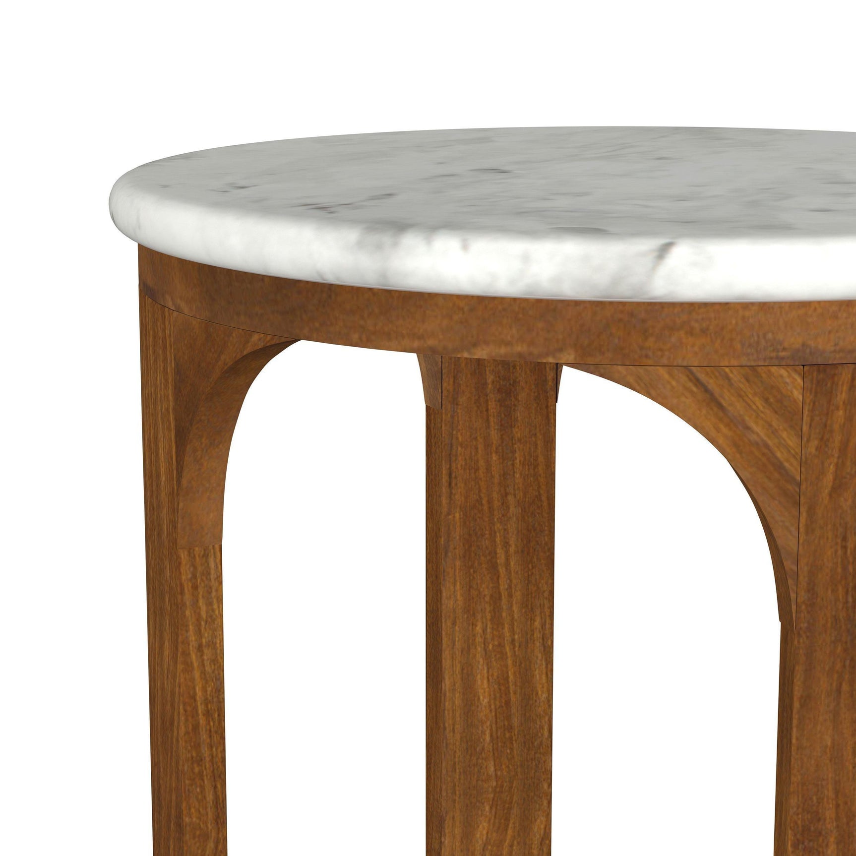 Komas Brown Marble Side Table
