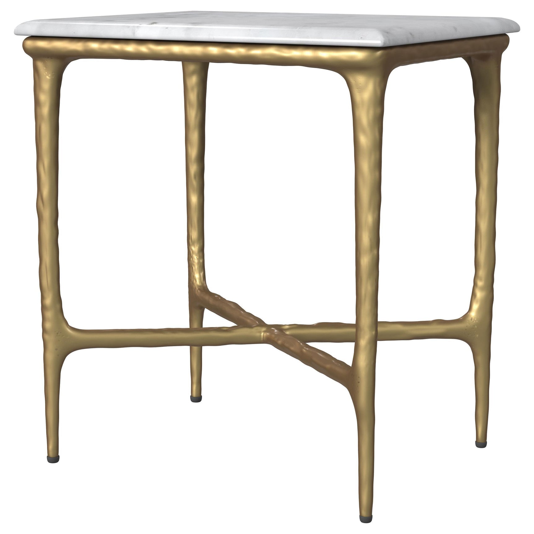Umas Gold Marble End Table