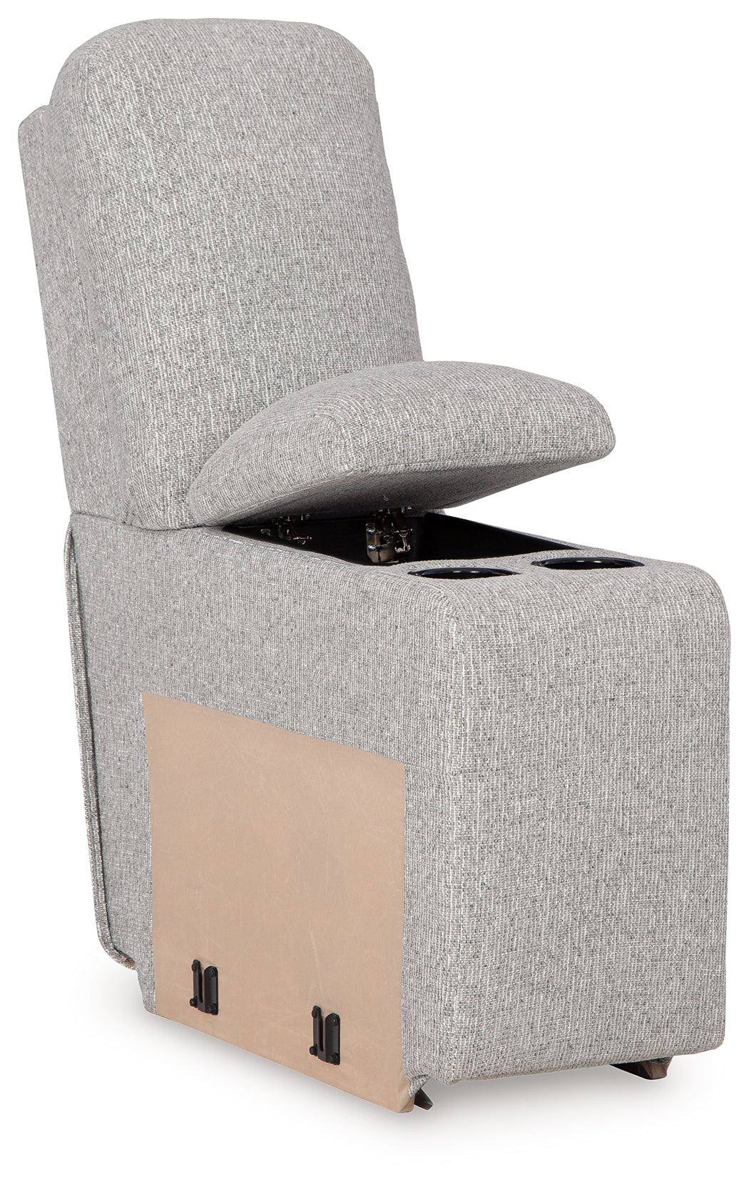 Acklen Place Pewter Performance Fabric,Next-Gen Nuvella™ 6-Piece Power Reclining Sectional