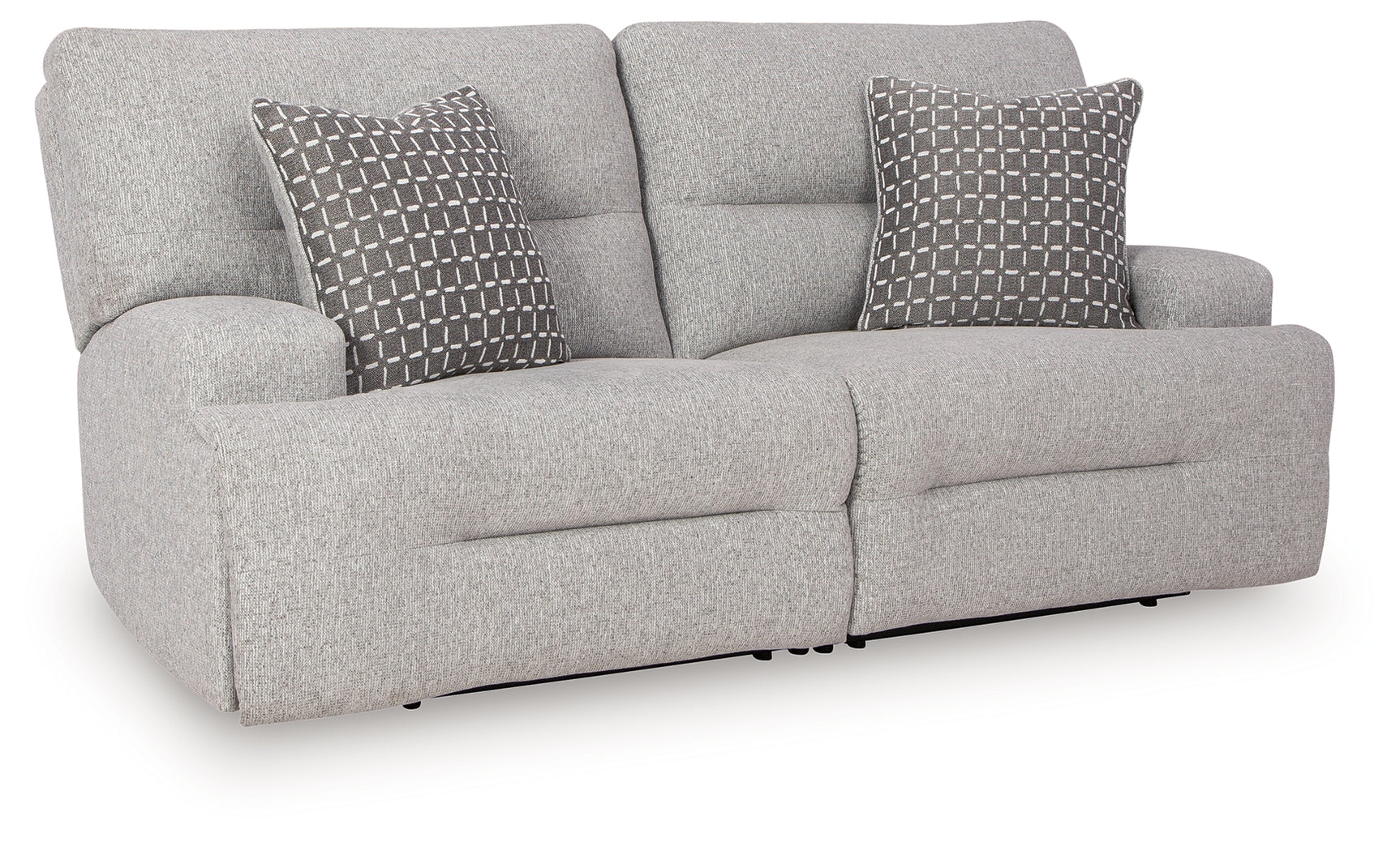 Acklen Place Pewter 2-Piece Power Reclining Sectional Loveseat