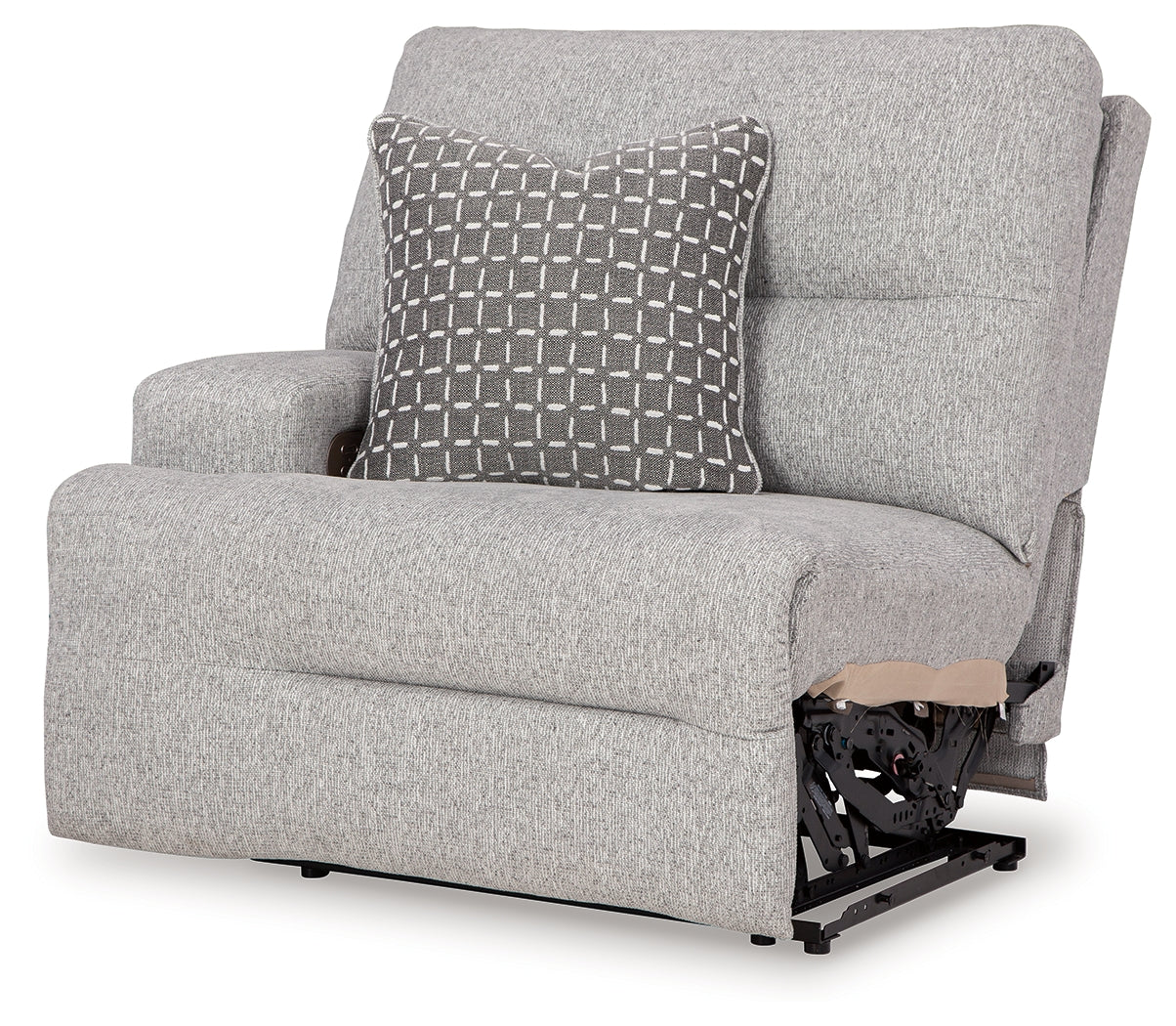 Acklen Place Pewter Performance Fabric,Next-Gen Nuvella™ 5-Piece Power Reclining Sectional