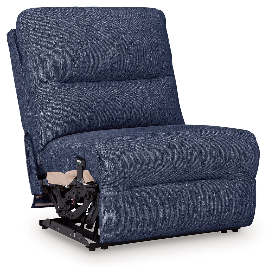 Acklen Place Navy Performance Fabric,Next-Gen Nuvella™ 6-Piece Power Reclining Sectional