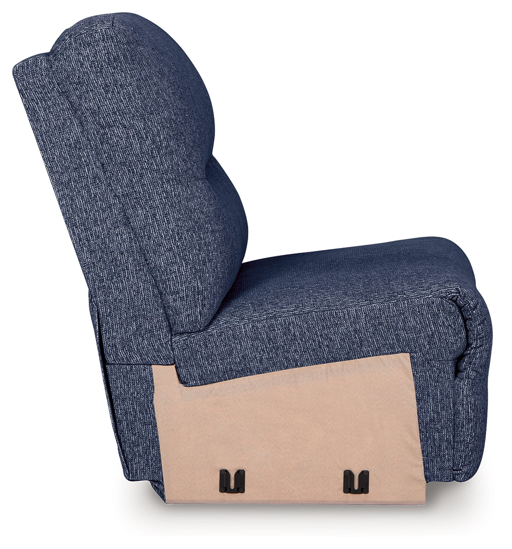 Acklen Place Navy Performance Fabric,Next-Gen Nuvella™ 6-Piece Power Reclining Sectional