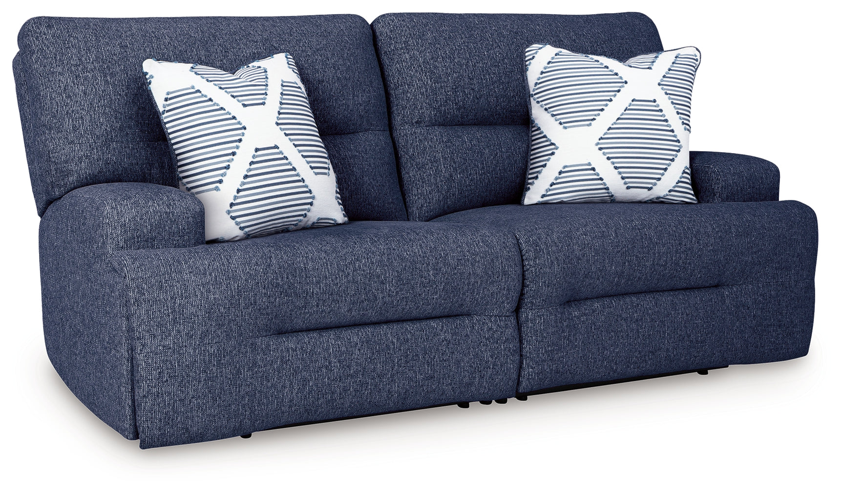 Acklen Place Navy 2-Piece Power Reclining Sectional