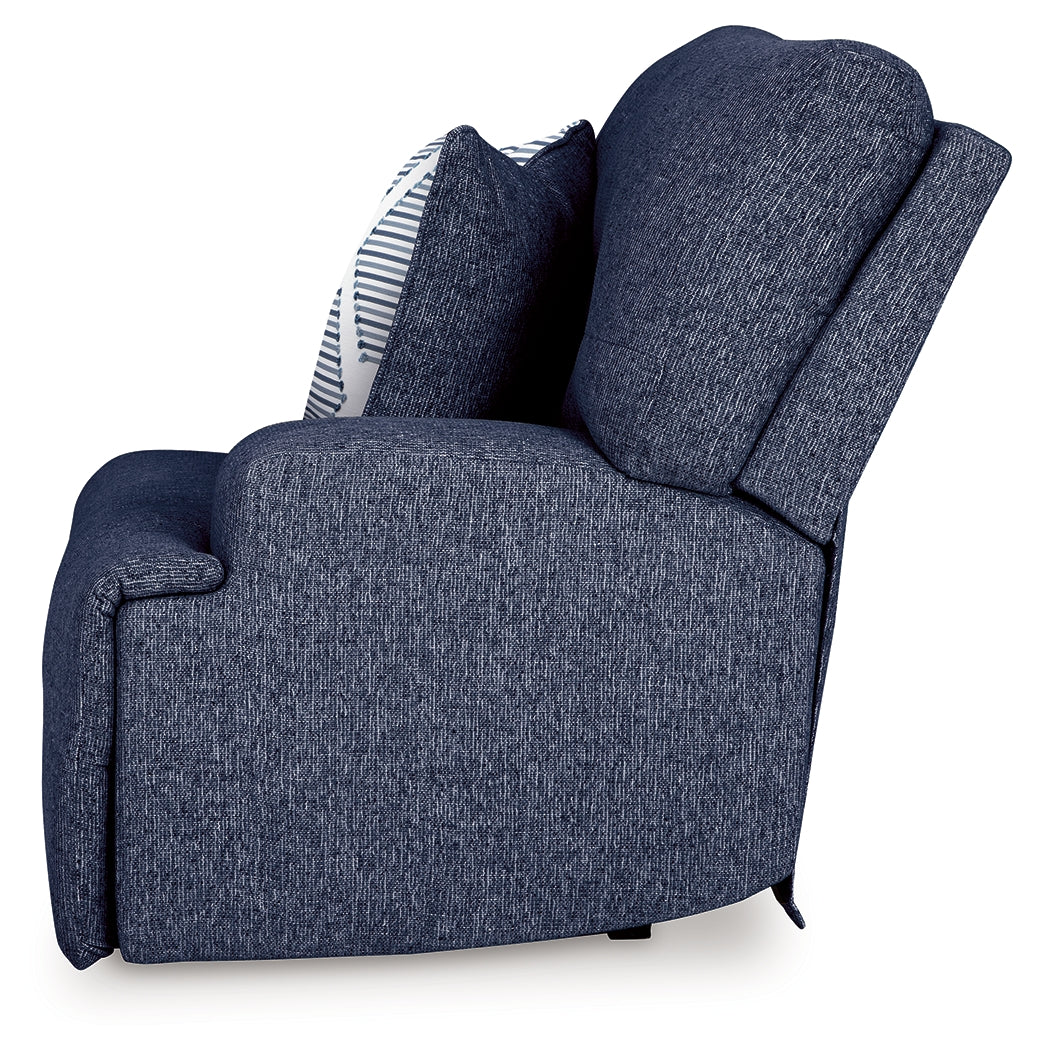 Acklen Place Navy Performance Fabric,Next-Gen Nuvella™ 6-Piece Power Reclining Sectional