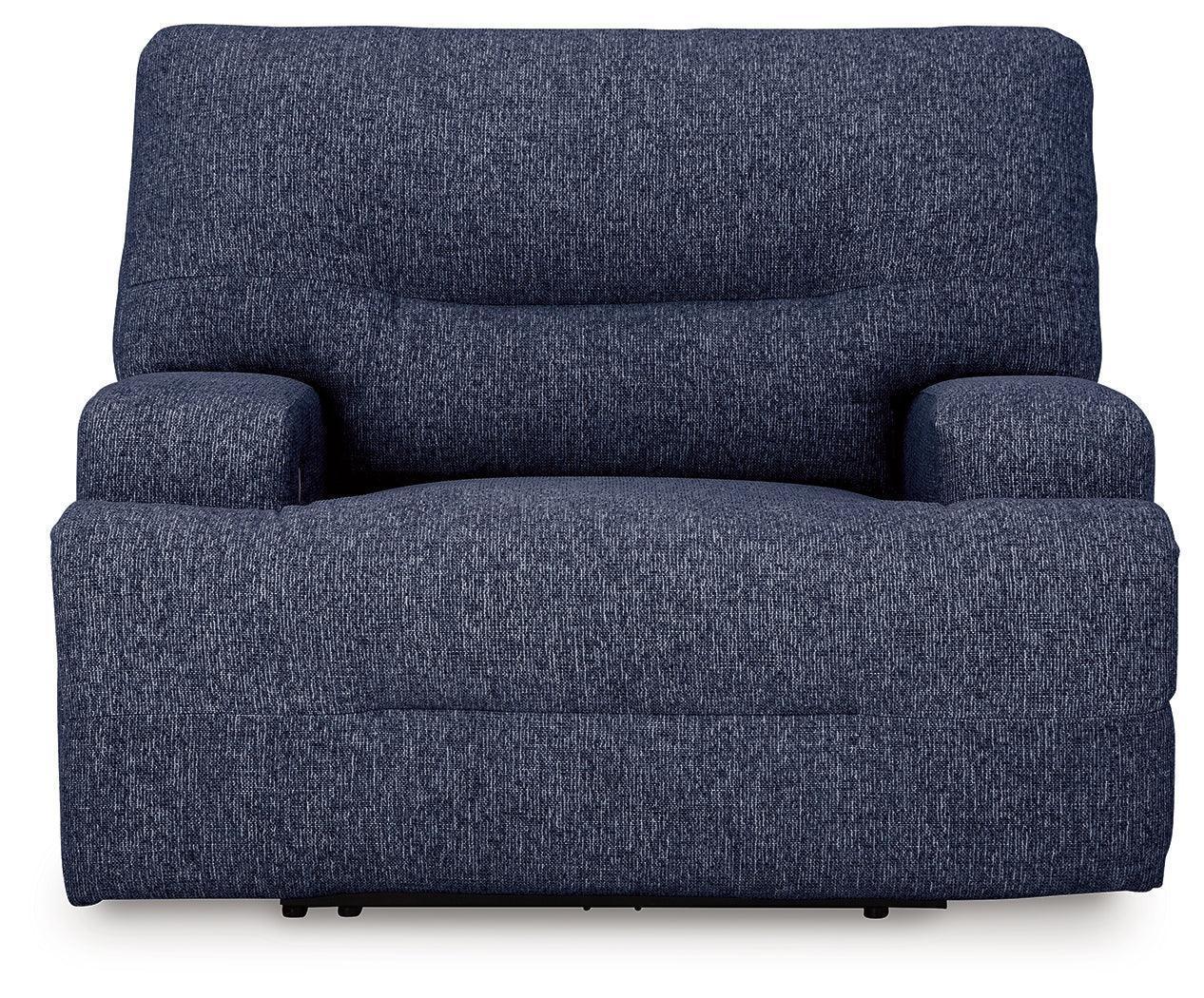 Acklen Place Navy Performance Fabric,Next-Gen Nuvella™ Oversized Power Recliner