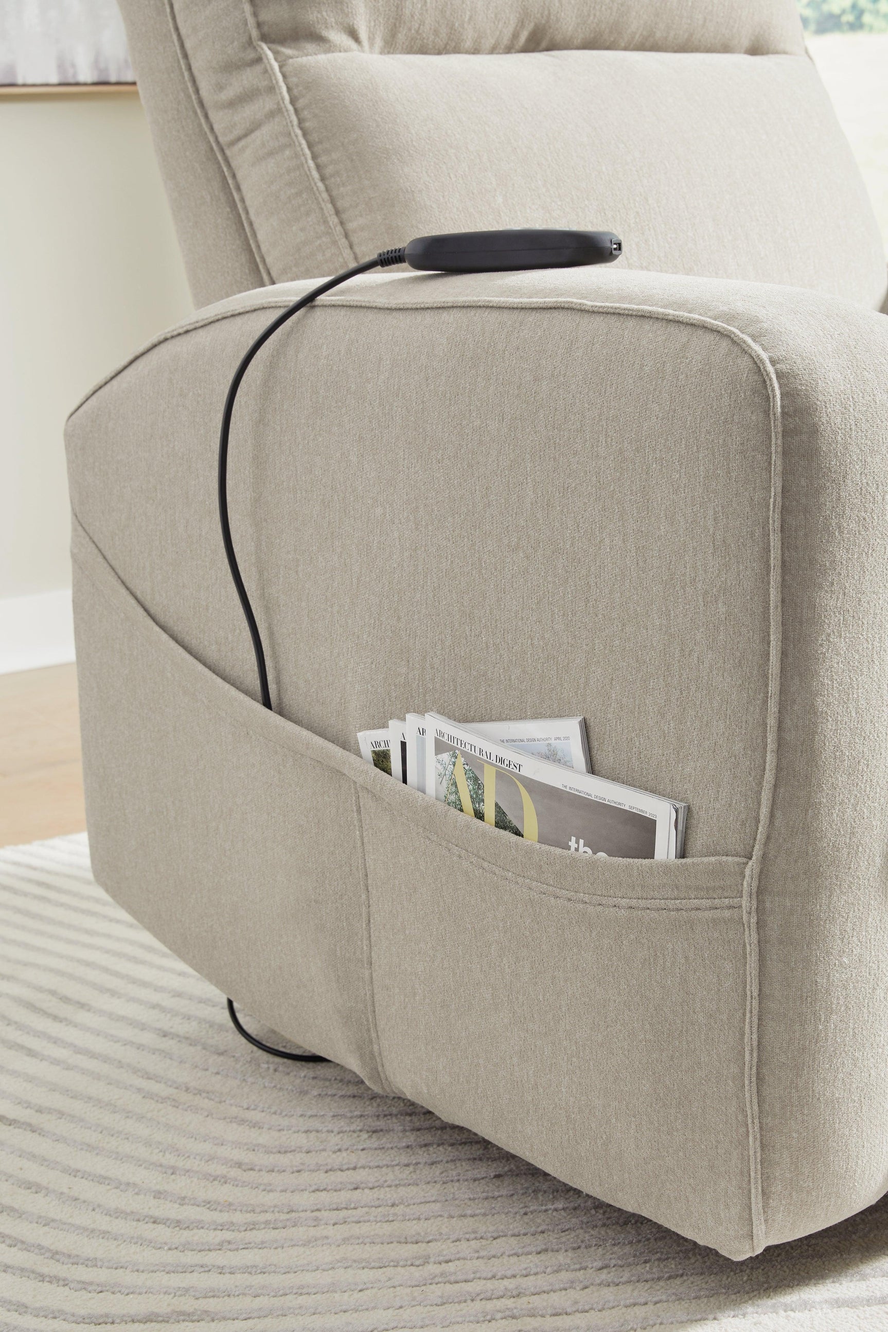 Starganza Smoke Performance Fabric,Next-Gen Nuvella™ Power Lift Recliner