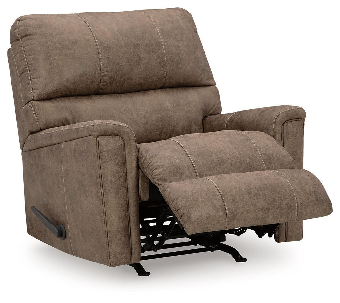 Navi Fossil Faux Leather Recliner