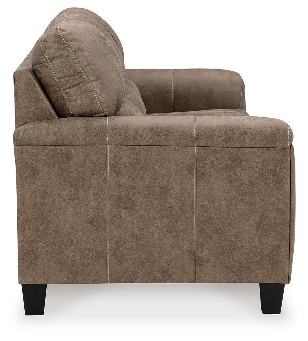 Navi Fossil Faux Leather Queen Sofa Sleeper