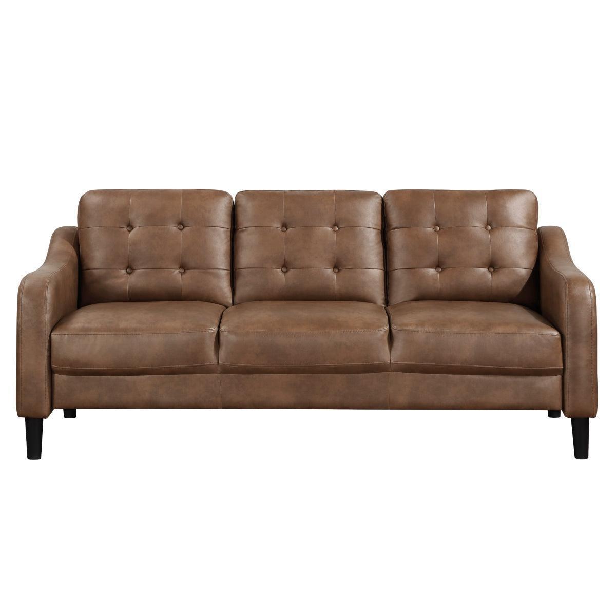 Mallory Brown Microfiber Sofa