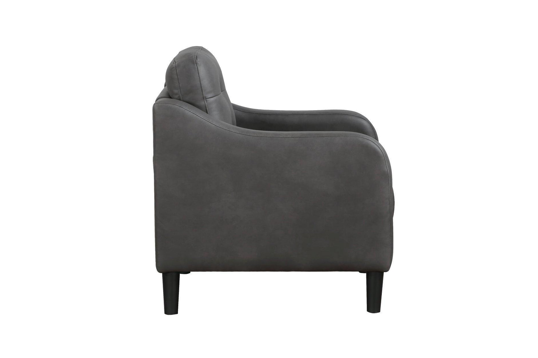 Mallory Gray Microfiber Living Room Set