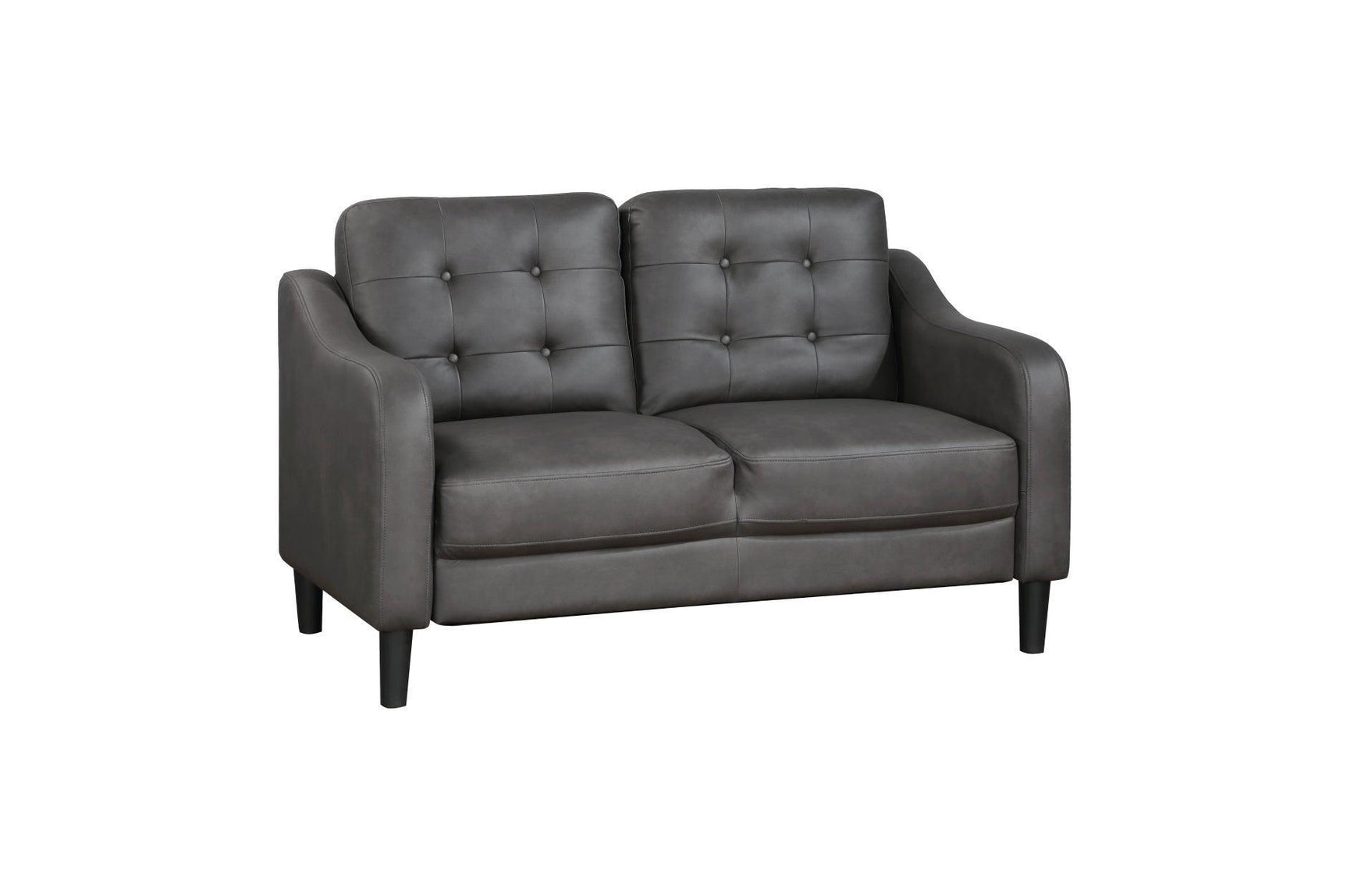 Mallory Gray Microfiber Living Room Set