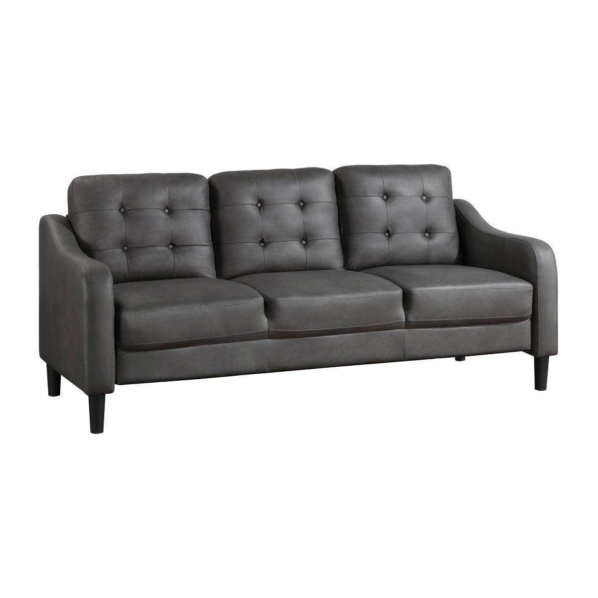 Mallory Gray Microfiber Sofa