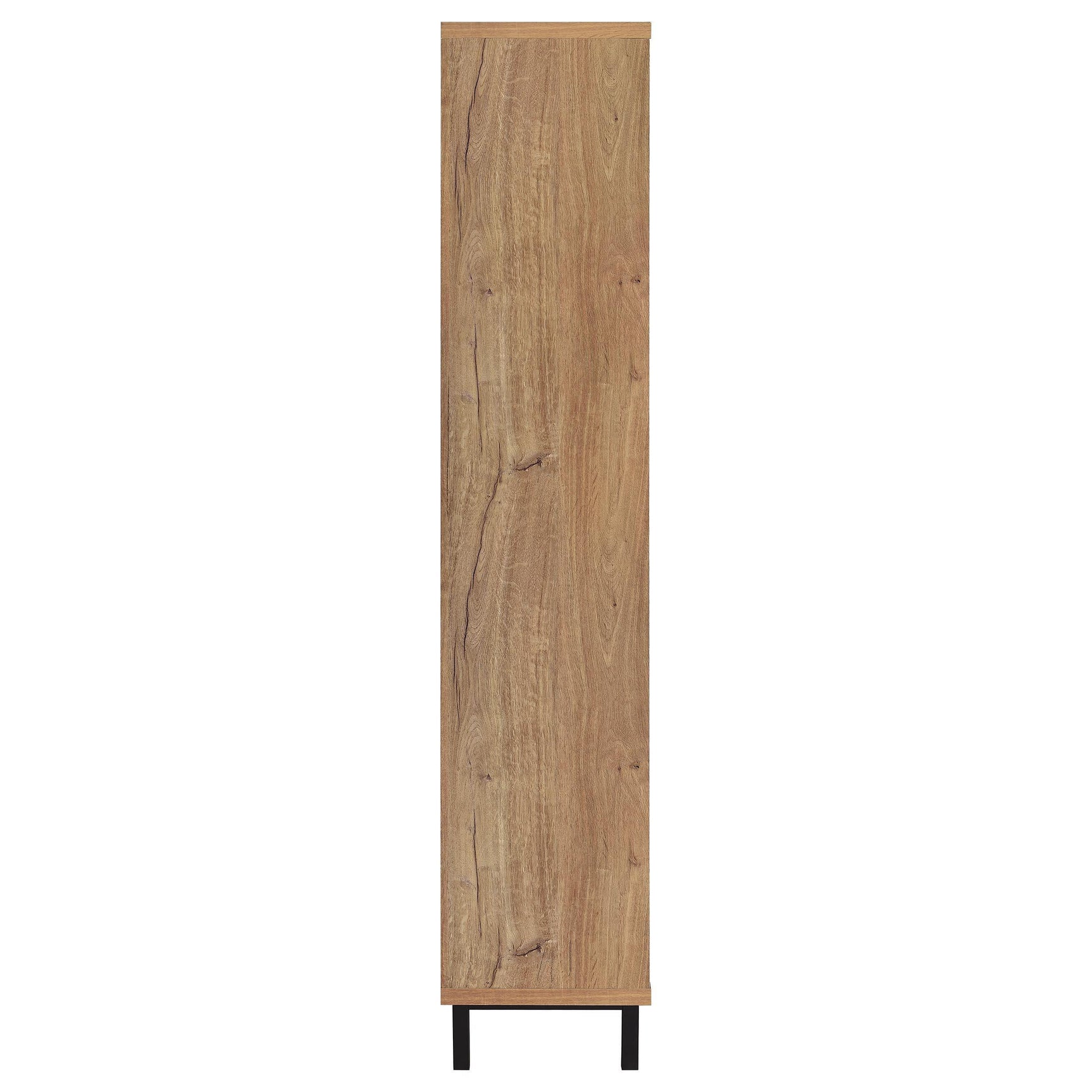 Teller 80-inch 4-door Tall Shoe Storage Cabinet Natural Oak