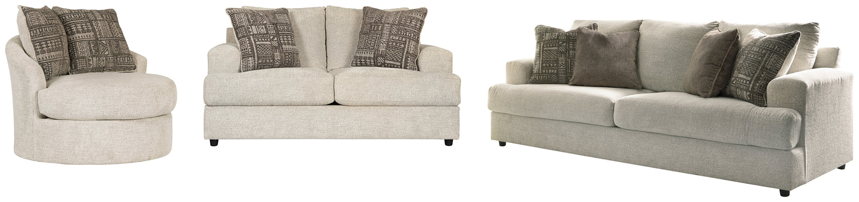 Soletren Stone Sofa, Loveseat and Chair