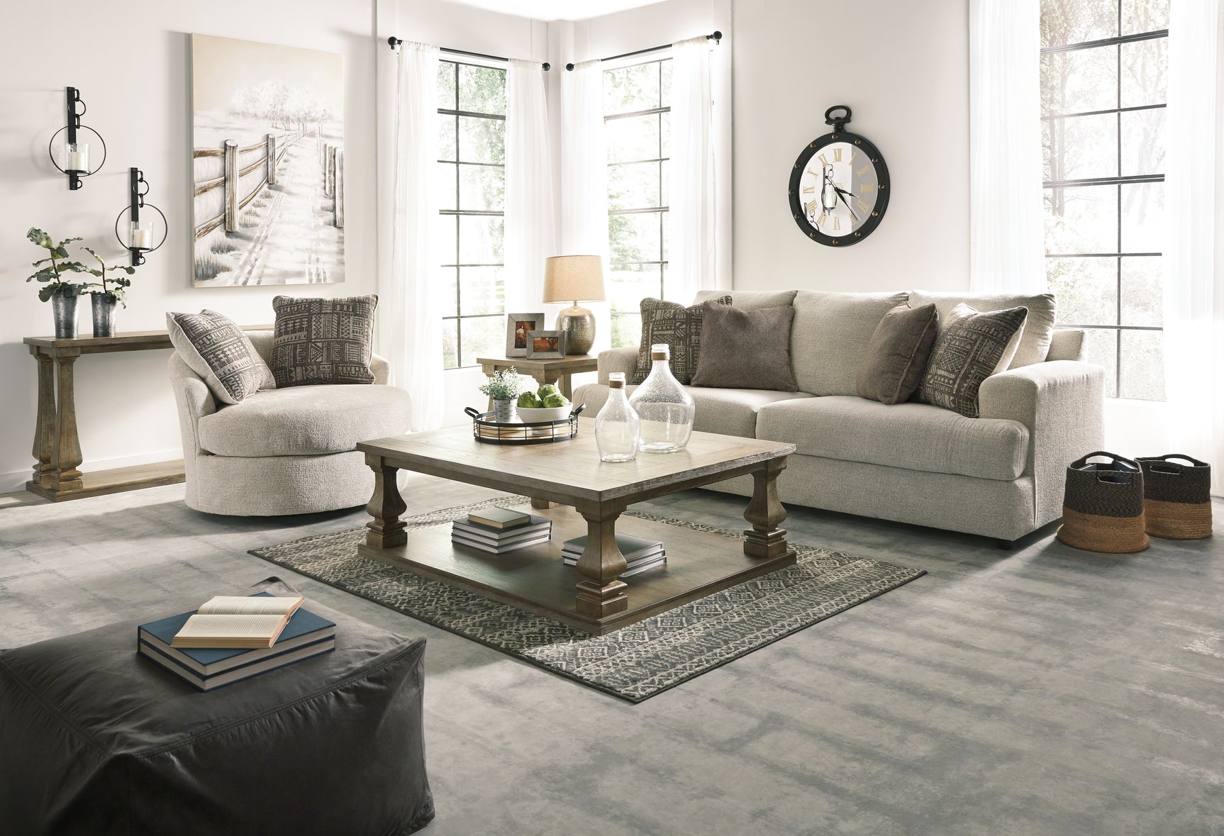 Soletren Stone Chenille,Microfiber Queen Sofa Sleeper