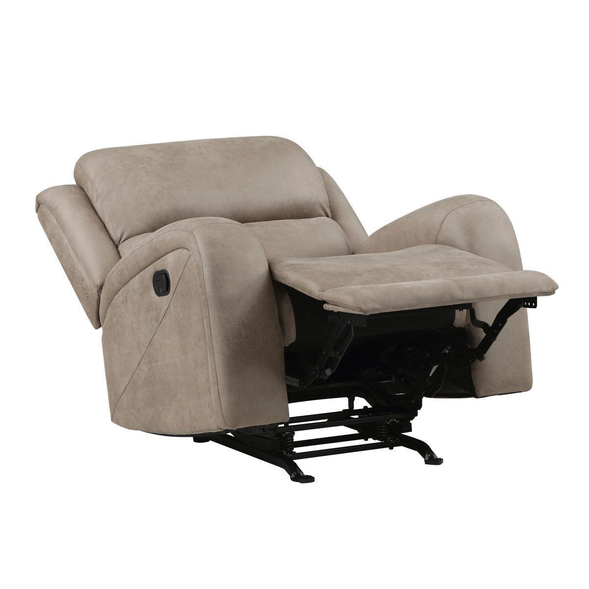 Sal Beige Rocker Recliner