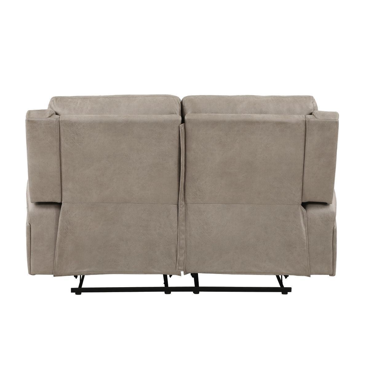 Pagosa Brown Microfiber Reclining Loveseat