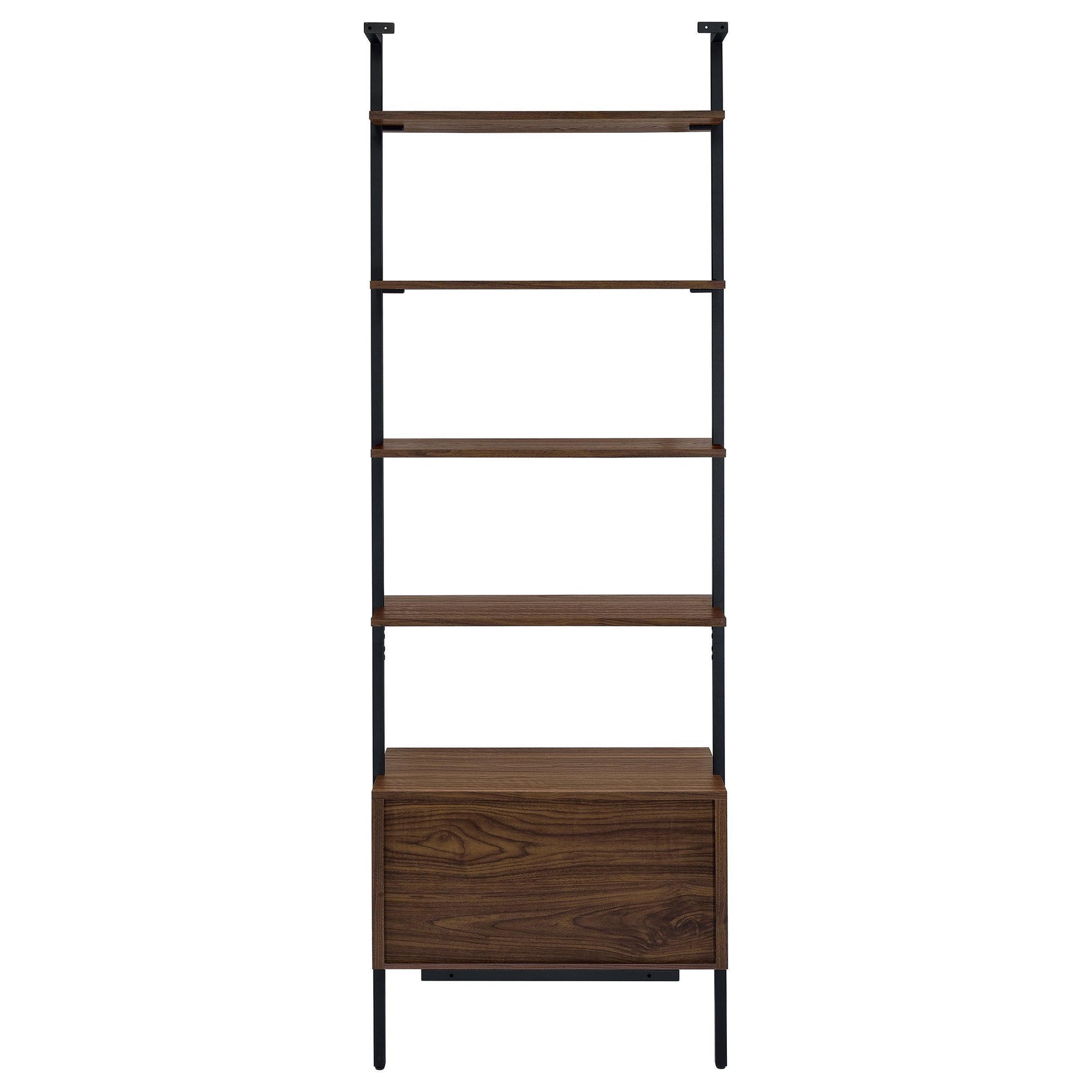 Owens 3-Piece 96-inch Wall Mounted Bookshelf Set Walnut