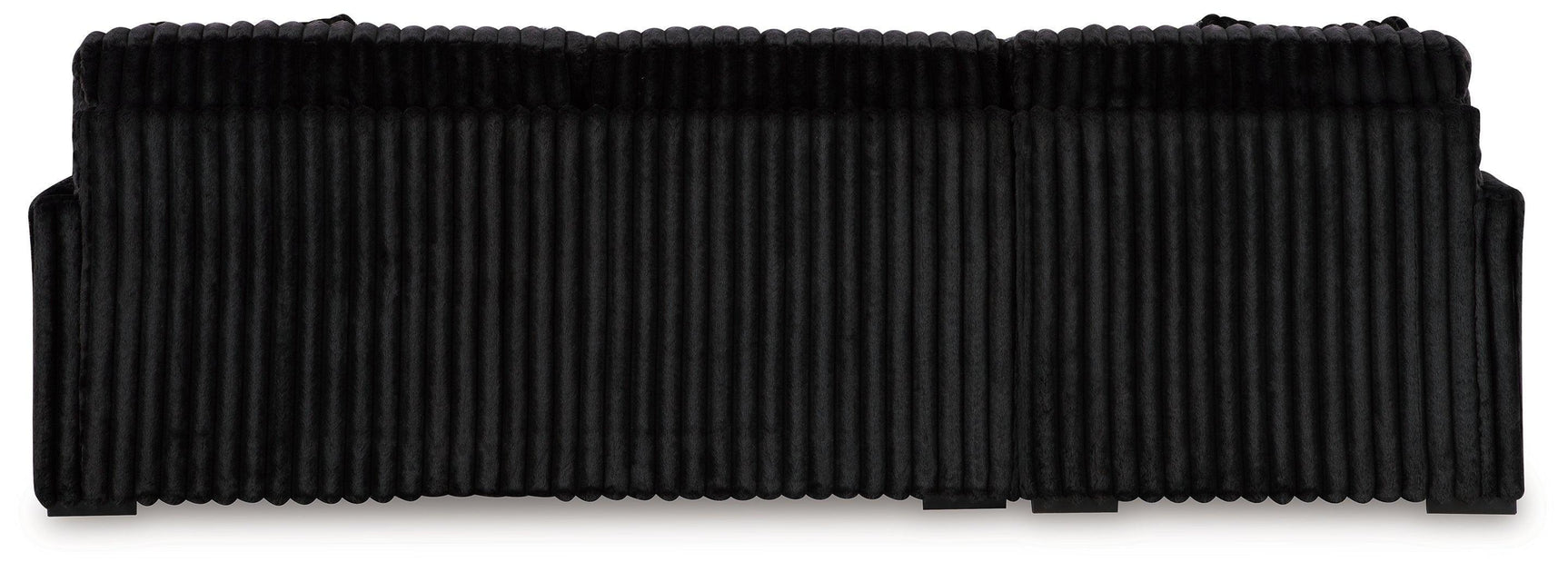 Midnight-Madness Onyx Velvet 2-Piece Sectional Sofa with Chaise