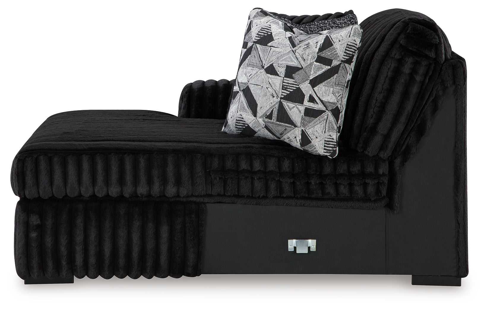 Midnight-Madness Onyx 3-Piece Sectional with Chaise