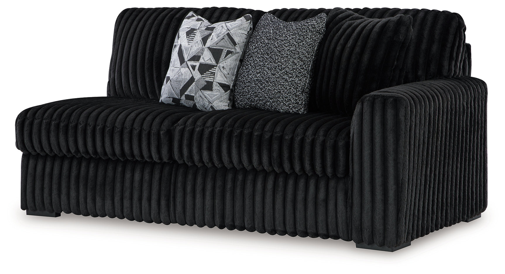 Midnight-Madness Onyx 3-Piece Sectional with Chaise
