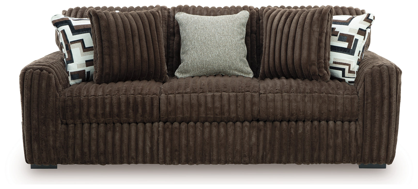 Midnight-Madness Chocolate Sofa and Loveseat