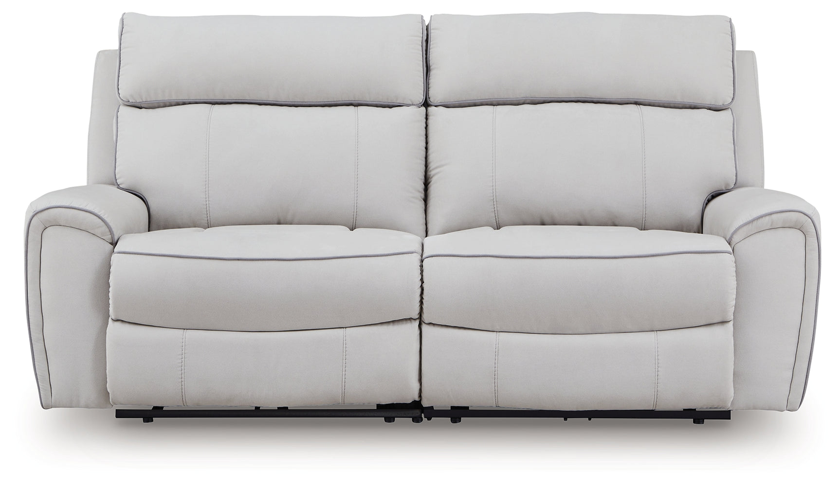 Social Pointe Pearl/Ash Chenille 2-Piece Reclining Loveseat