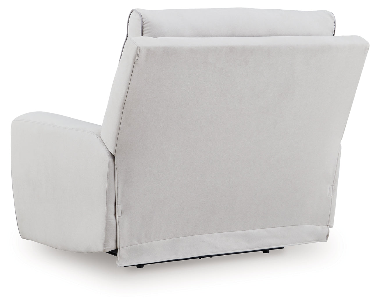 Social Pointe Pearl/Ash Chenille Power Recliner