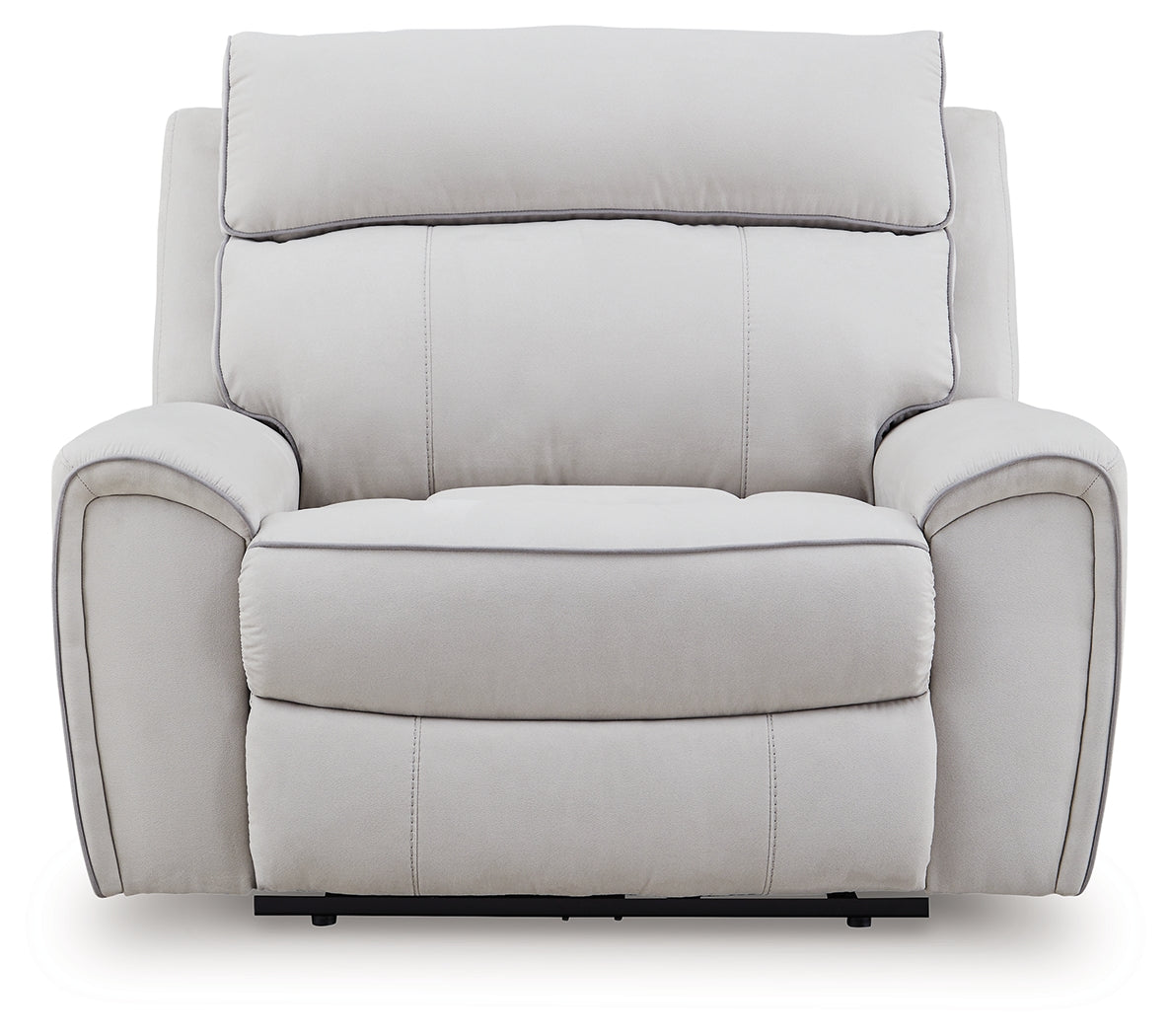 Social Pointe Pearl/Ash Chenille Power Recliner