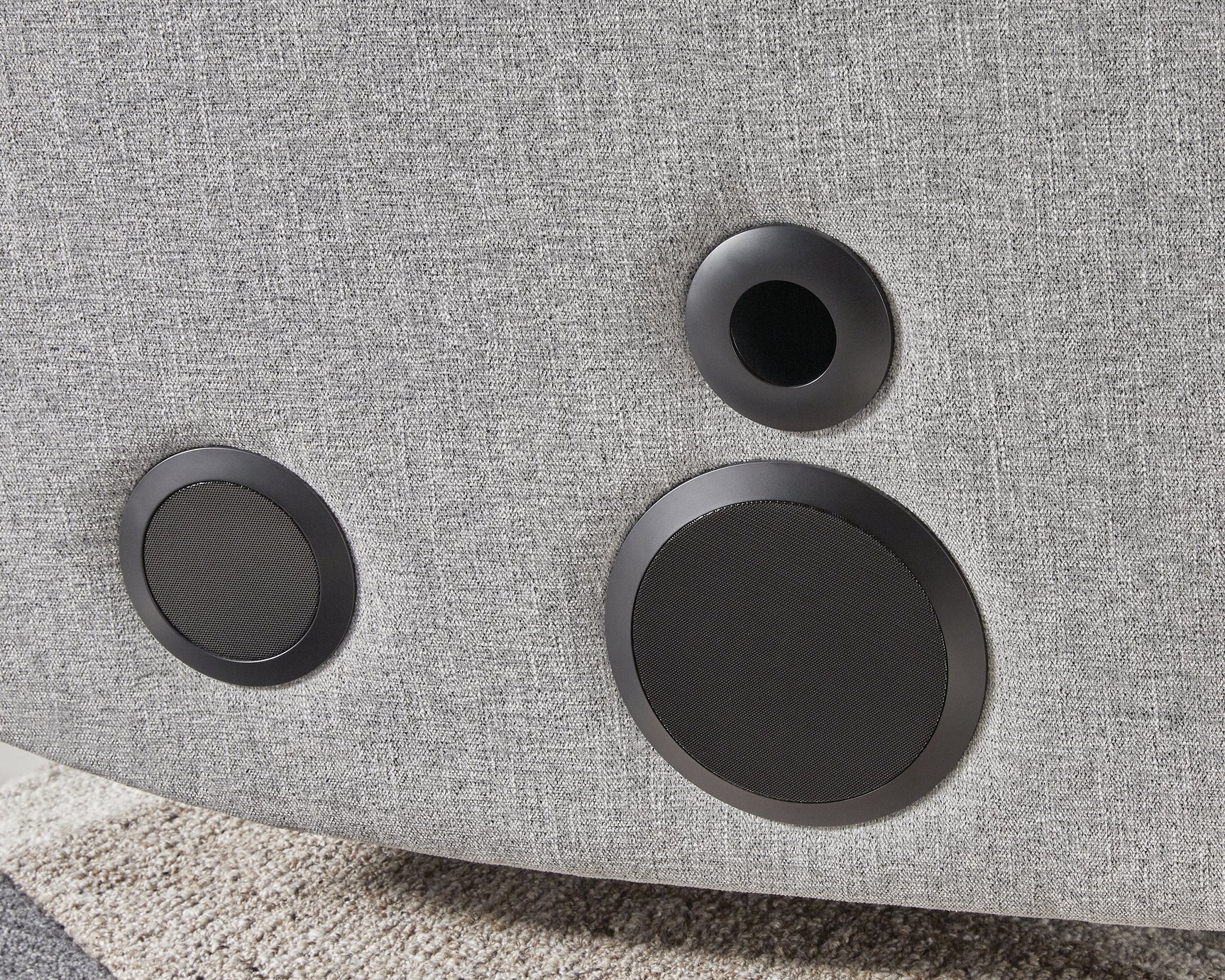 Pineland Pewter Performance Fabric,Next-Gen Nuvella™ Power Glider Recliner with Audio System