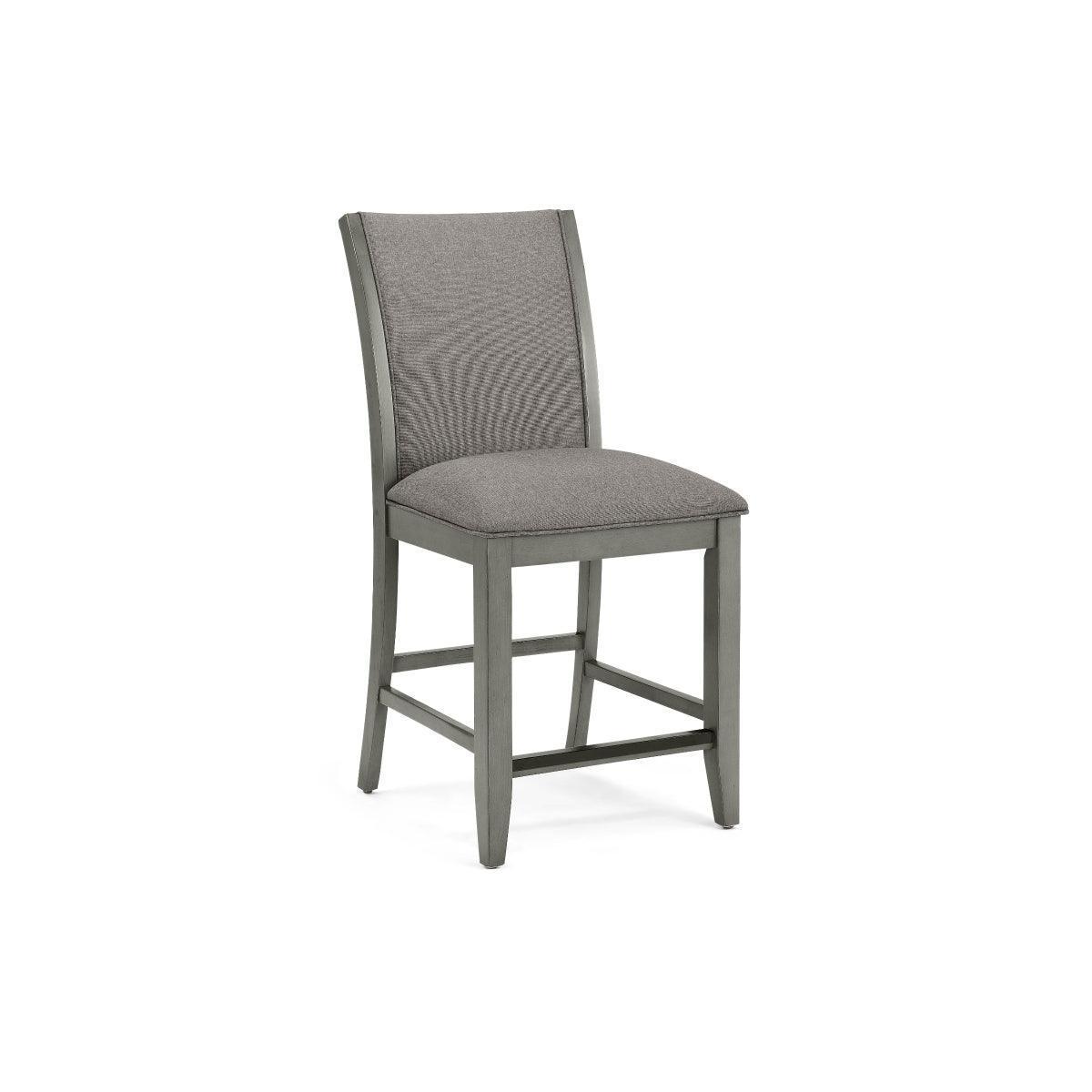 Bellatrix Gray Round Counter Height Chair