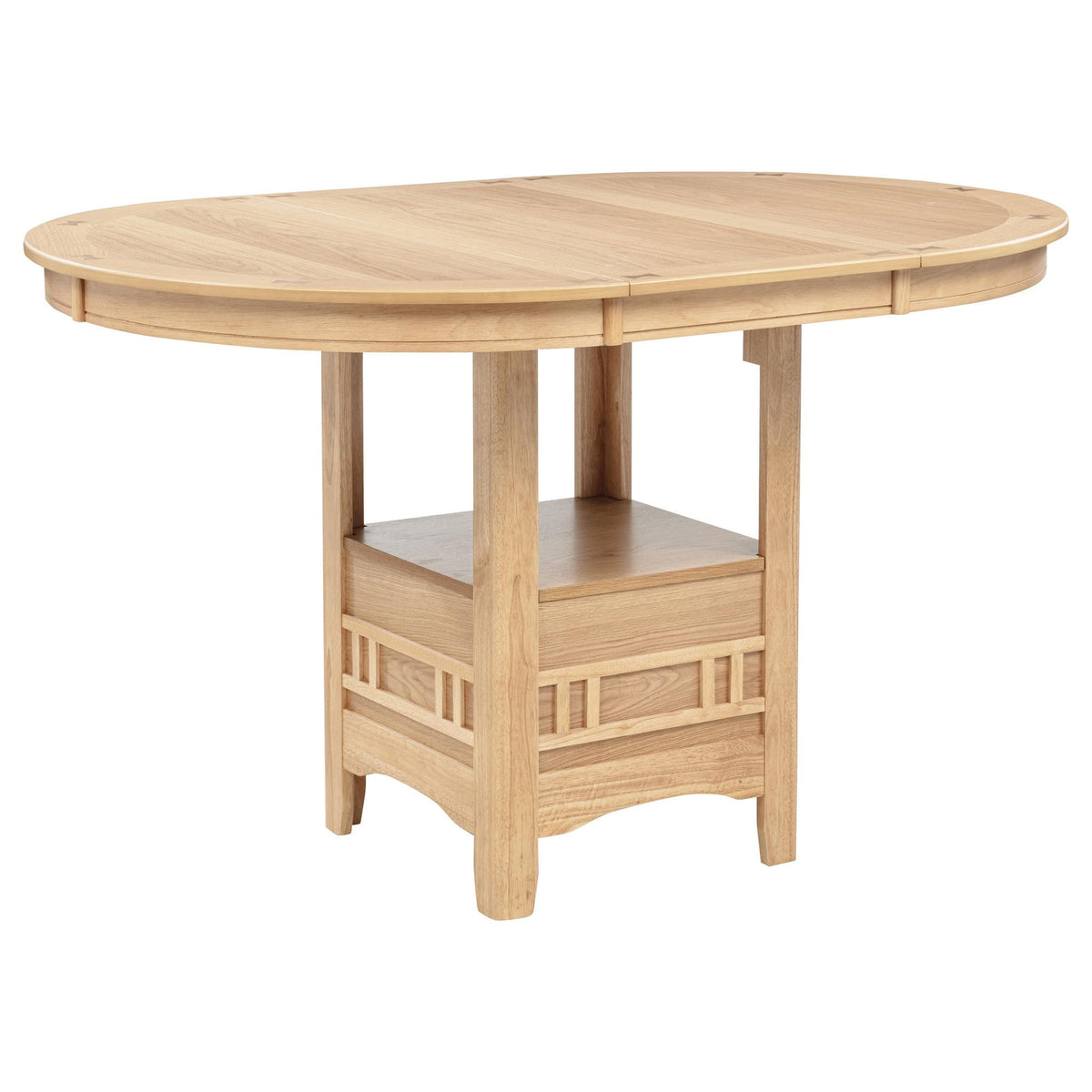 Lavon 5-Piece Oval Counter Height Extension Dining Set Light Oak — product image 3