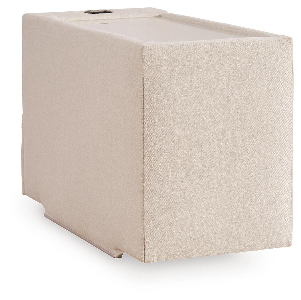 Modmax Oyster Performance Fabric 5-Piece Sectional — back view