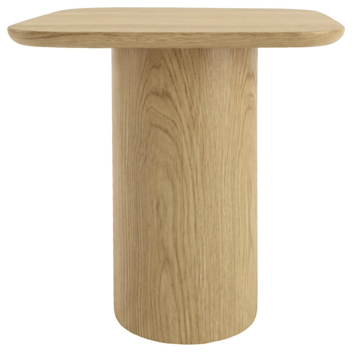 Lester Contemporary Square Wood End Table with Oak Veneer Honey Oak — product image 4