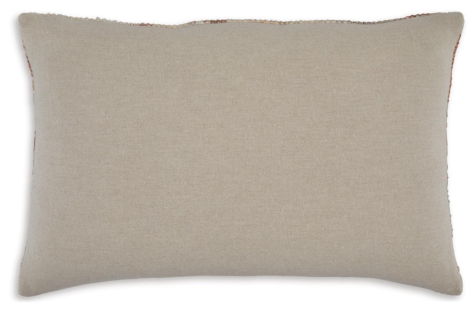 Aprover Rust Gray White Ikat Pillow Set of 4