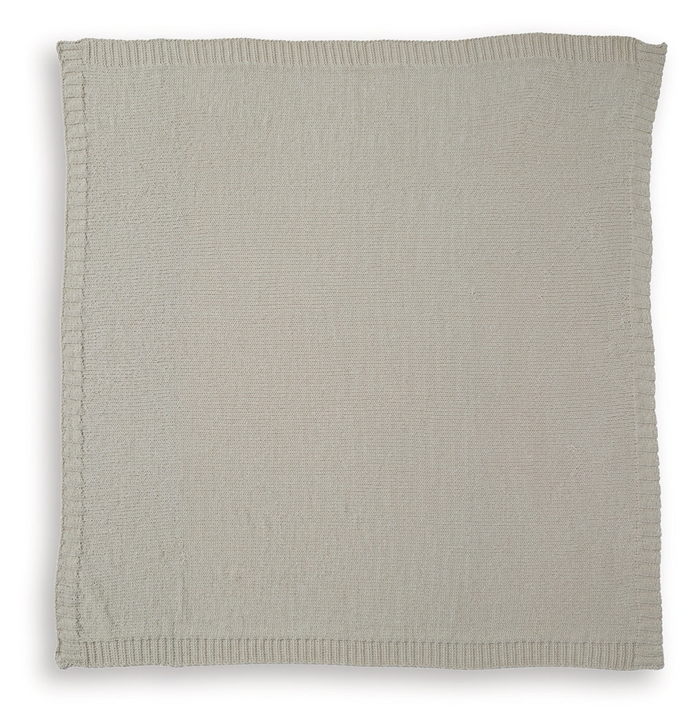 Anawood Oatmeal Chenille Throw (Set of 3)