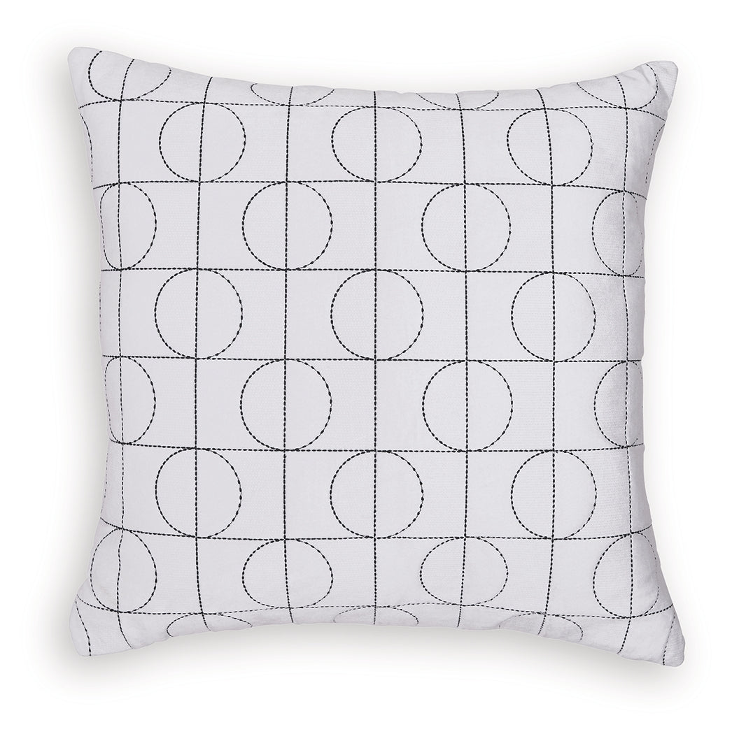 Kydner White/Black Pillow (Set of 4)