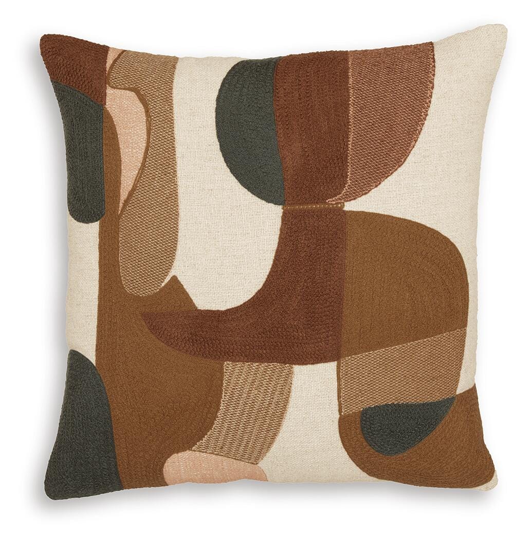 Hallam Sienna/Gold/Charcoal Pillow (Set of 4)